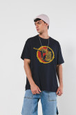 Camiseta oversize unicolor manga corta de Karate Kid