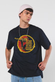 Camiseta oversize unicolor manga corta de Karate Kid