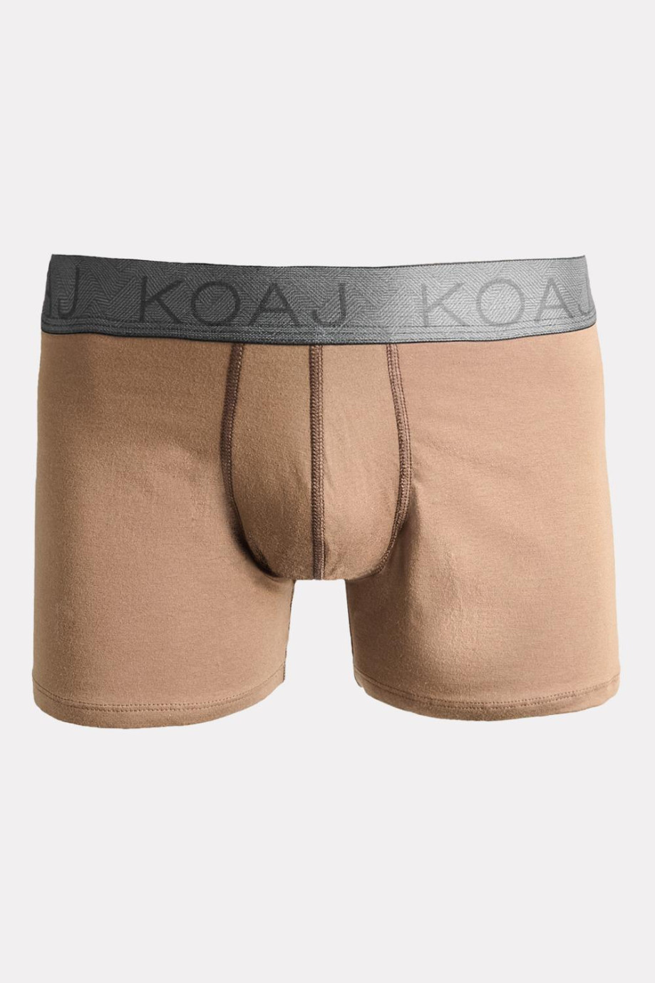 Bóxer medio en algodón unicolor y elástico liso, Koaj