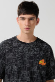 Camiseta oversize crema de The Simpsons manga corta