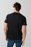 Camiseta tie dye negra cuello redondo de Mickey and Friends