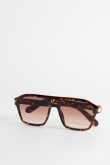 Gafas piloto de sol unicolores con filtro UV en lentes