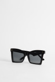 Gafas de sol de marco en color negro y carey.