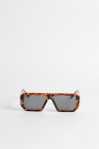 Gafas de sol piloto unicolores con lentes oscuros