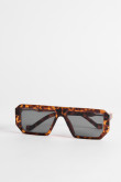 Gafas de sol piloto unicolores con lentes oscuros