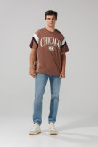 CAMISETA MASCULINA CUELLO REDONDO OVERSIZE