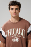 CAMISETA MASCULINA CUELLO REDONDO OVERSIZE