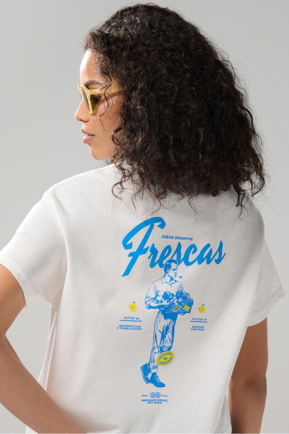 Camiseta crop top femenina