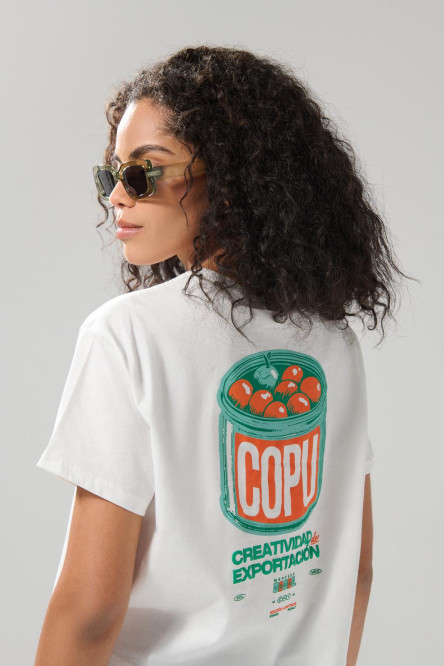 Camiseta crop top femenina