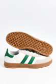 Tenis unicolores casuales suelas planas con contrastes