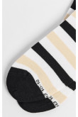 Medias tobilleras cremas con rayas en contraste