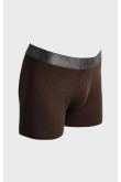Bóxer midway brief-largo café oscuro con costuras planas