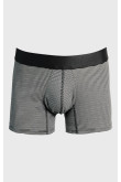 Bóxer trunk-corto gris medio con diseños de rayas