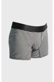 Bóxer trunk-corto gris medio con diseños de rayas