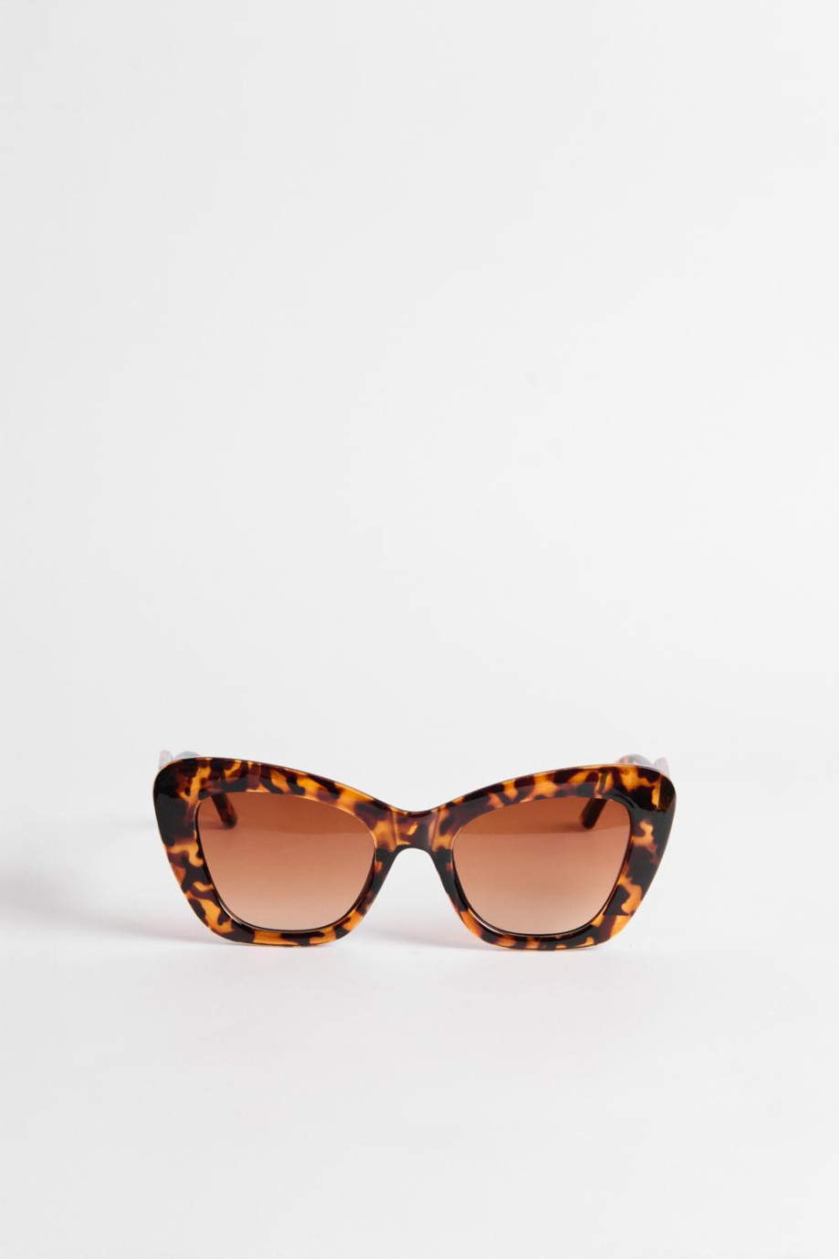Gafas de sol cat eye unicolores con marco grueso