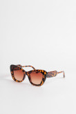 Gafas de sol cat eye unicolores con marco grueso