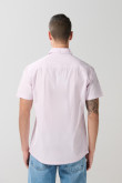 Camisa unicolor cuello sport collar con botones