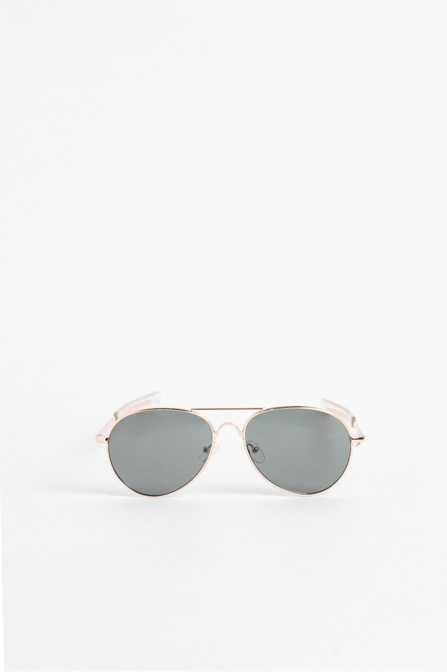 Gafas piloto de sol con marco liviano dorado