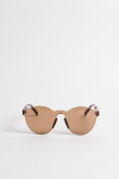 Lentes de sol de marco liviano en pasta color brown