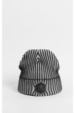 Gorro beanie, color negro y verde