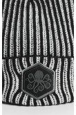 Gorro beanie, color negro y verde