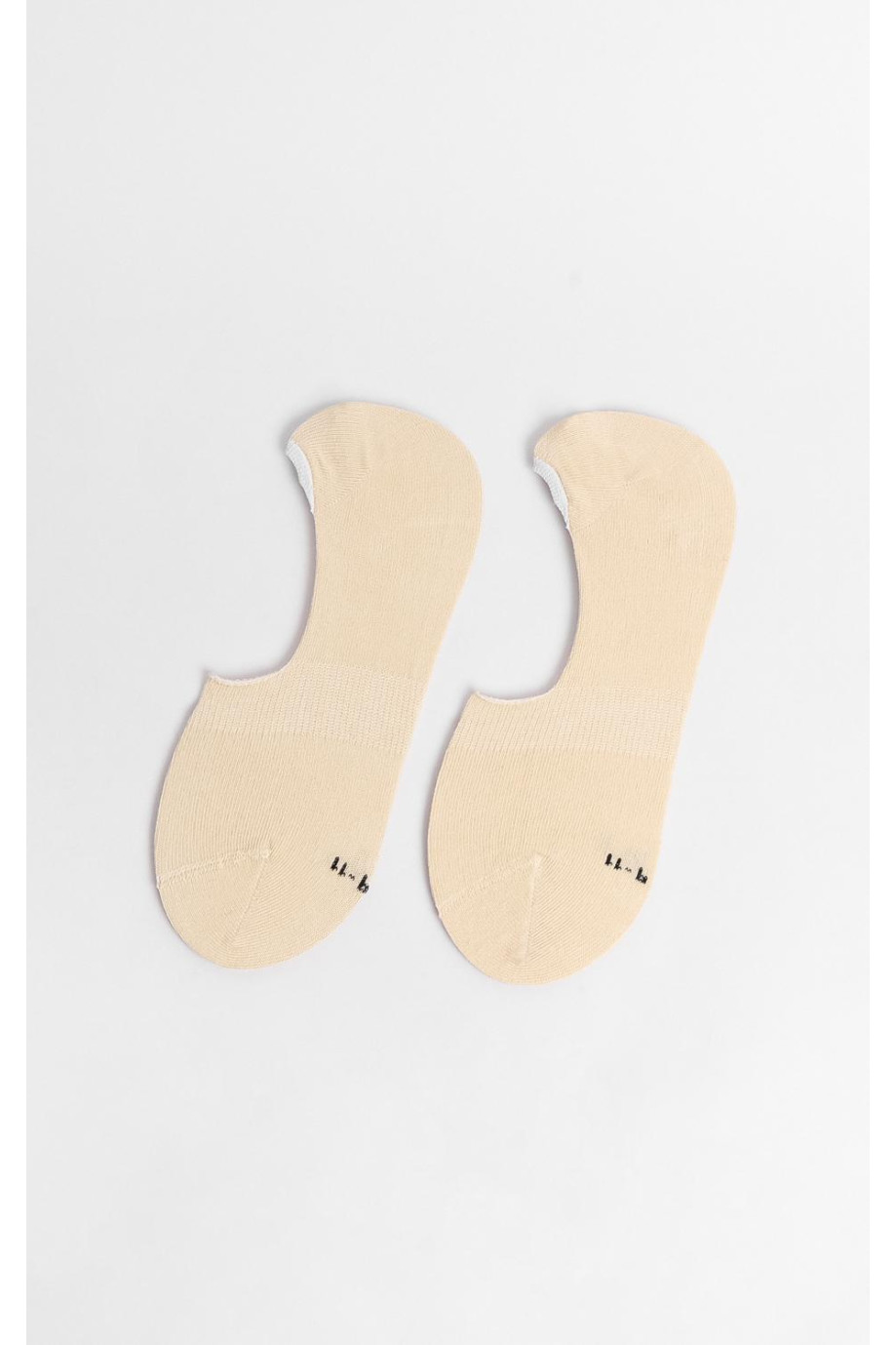 Medias unicolores en algodón baletas con texturas.