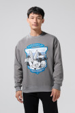 Buzo gris intenso cuello redondo de Looney Tunes