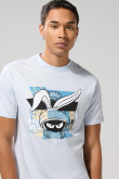 Camiseta azul clara manga corta de Looney Tunes