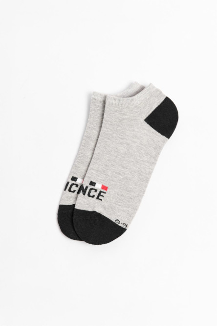 Medias unicolores tobilleras con arte college y contrastes