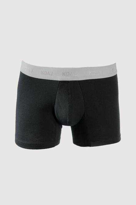 Bóxer en algodón azul intenso trunk-corto con tiro bajo