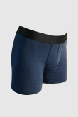Bóxer midway brief-largo azul oscuro con diseños de rayas