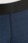 Bóxer midway brief-largo azul oscuro con diseños de rayas