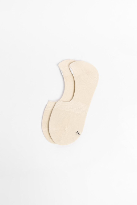 Medias unicolores baletas con texturas y ajuste en empeine