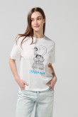 Camiseta crema manga corta con diseño de Moana