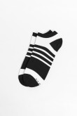 Medias tobilleras a rayas unicolores con elástico