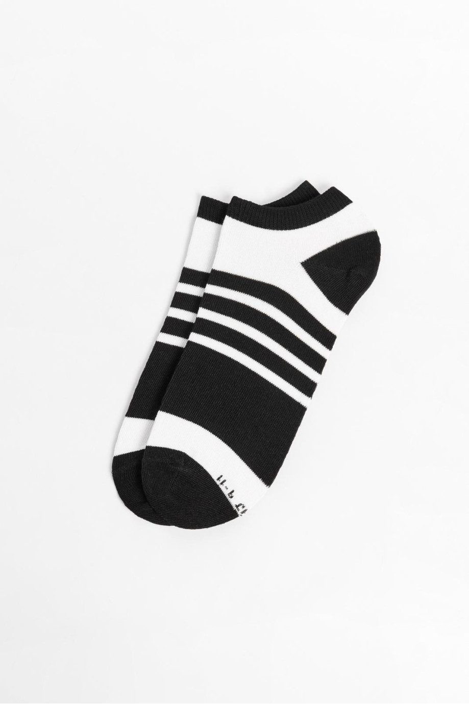Medias tobilleras a rayas unicolores con elástico