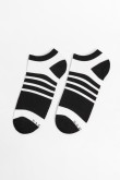 Medias tobilleras a rayas unicolores con elástico