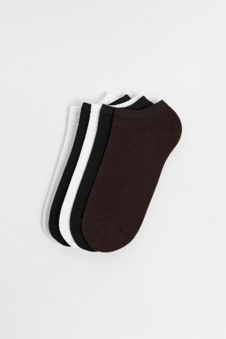 Paquete de medias X3 tobilleras con elástico unicolores
