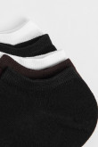 Paquete de medias X3 tobilleras con elástico unicolores