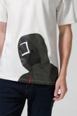 Camiseta manga corta crema con diseño de Squid Game