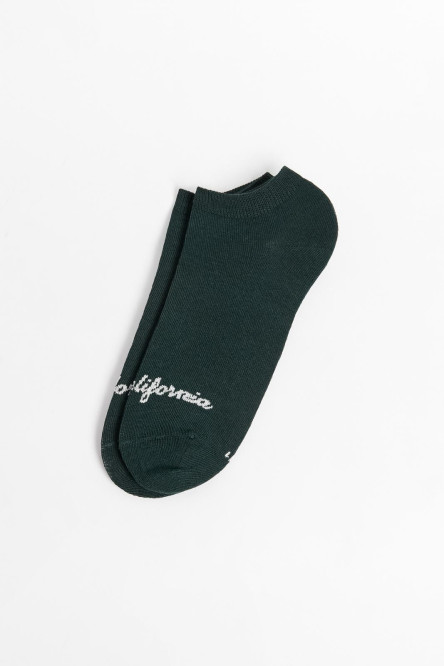 Medias unicolores tobilleras con arte college localizado