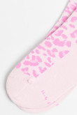Medias unicolores tobilleras con diseño de animal print