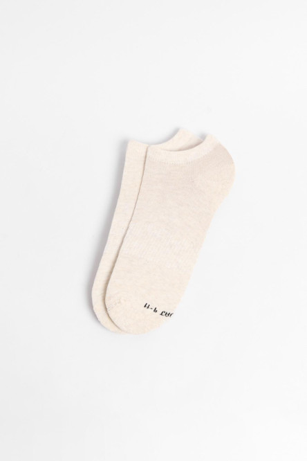 Medias tobilleras con ajuste y texturas unicolores