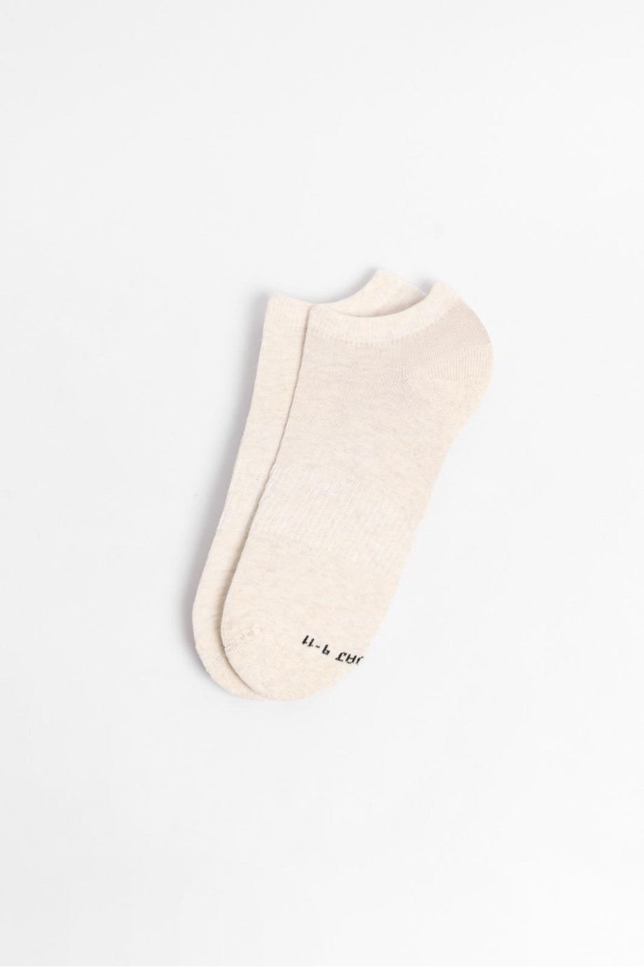 Medias tobilleras con ajuste y texturas unicolores