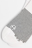 Medias tobilleras unicolores a rayas con diseño de ancla