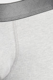 Bóxer gris brief-medio con cintura en contraste