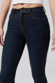 Jean jegging azul tiro alto con ajuste ceñido y bolsillos