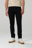 Jean negro skinny tiro bajo con bolsillos y ajuste ceñido