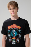 Camiseta de Nightmare Before Christmas Negra manga corta