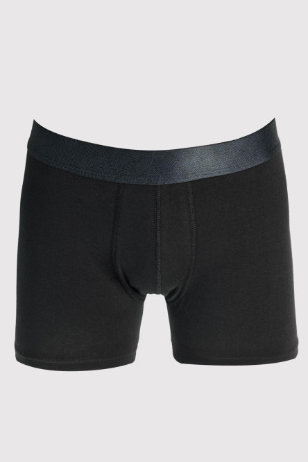 Bóxer brief-medio en algodón blanco con cintura elástica